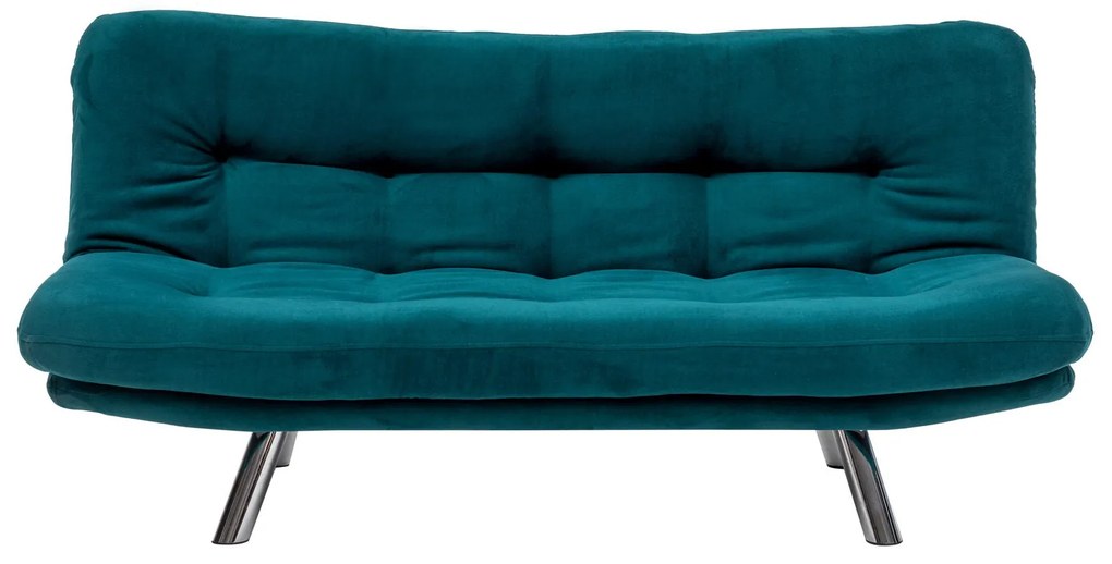 Sofá-cama de 3 lugares Misa – Verde Petróleo – 52x175x40 cm