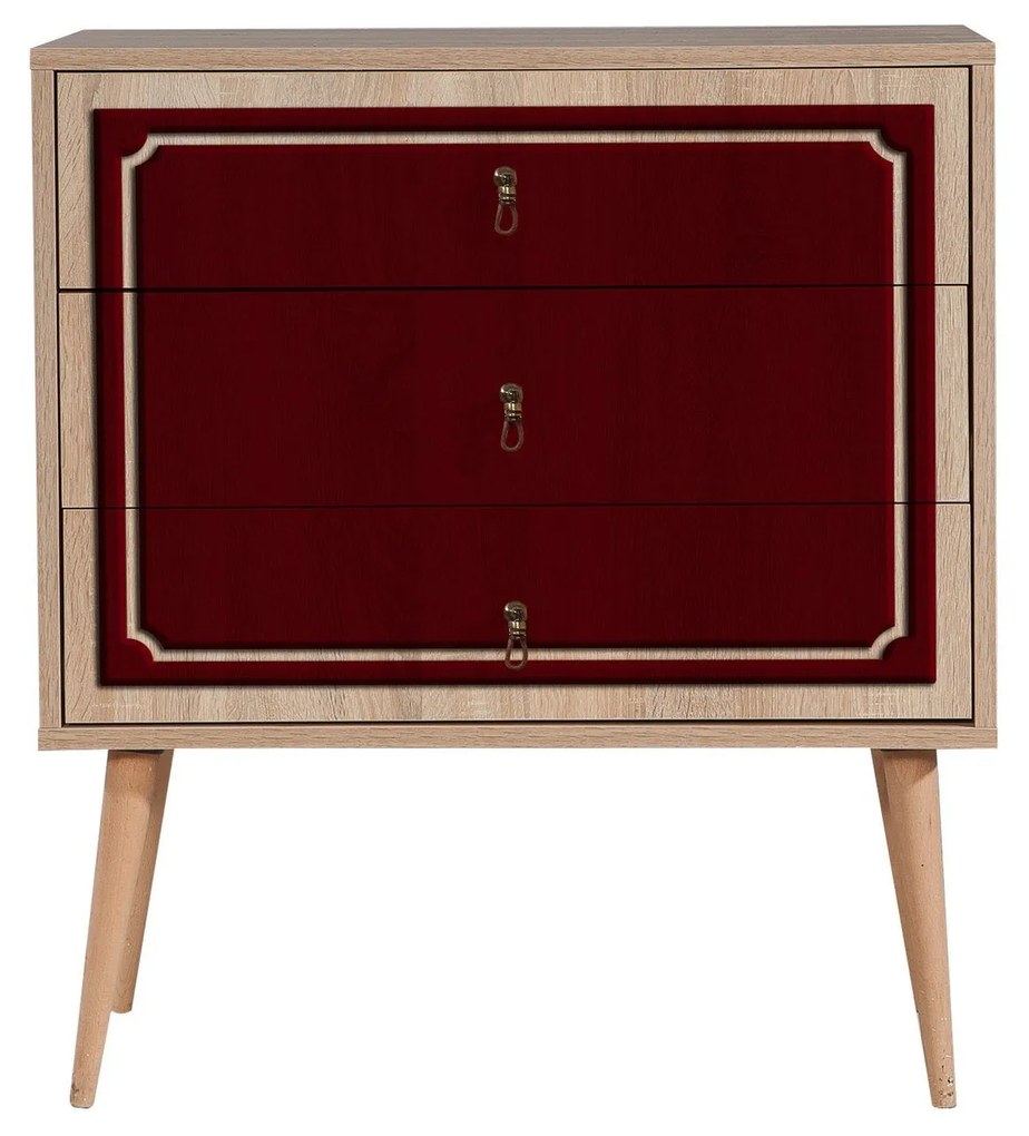 Cómoda Trio – Carvalho Sonoma – 80 cm x 90 cm x 40 cm