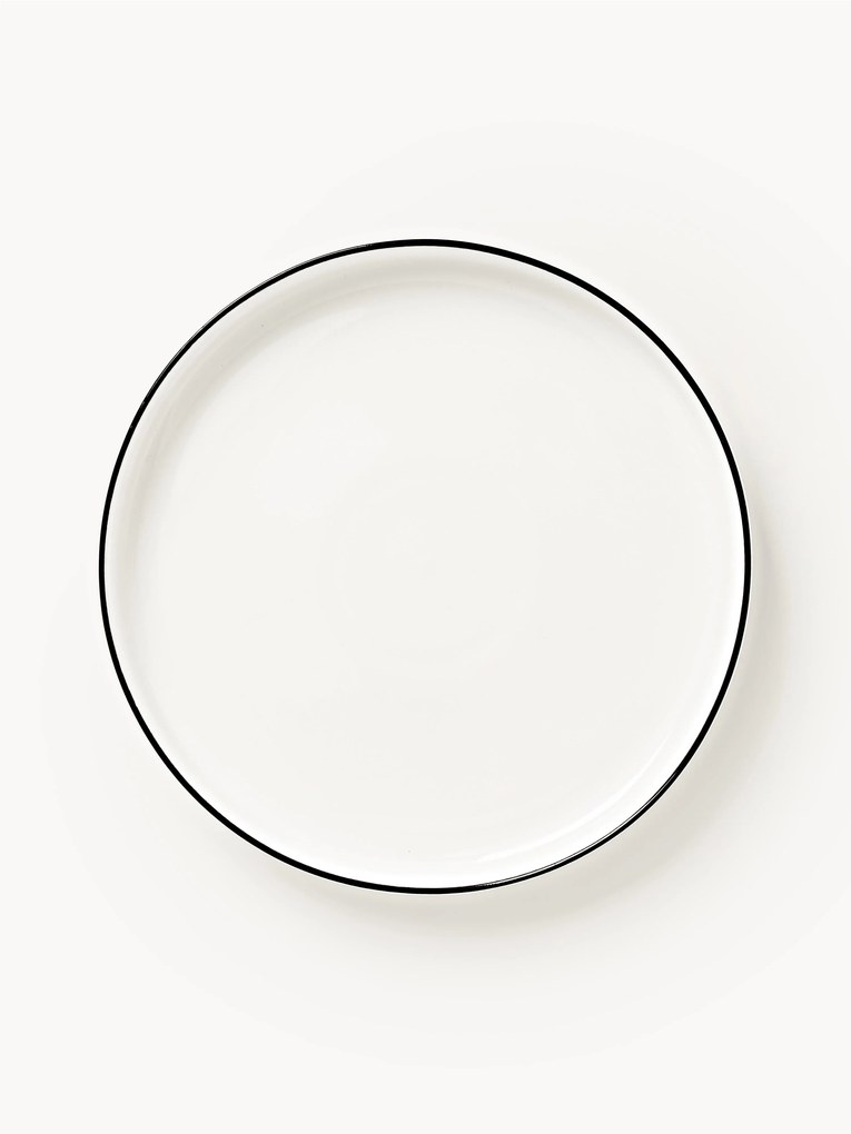 Prato de pequeno-almoço em porcelana Facile, conjunto de 2