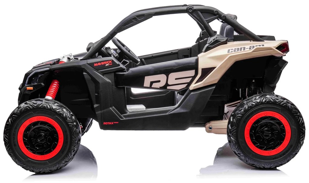 Carro elétrico para crianças 24V Can-am Maverick, 2 Lugares, suspensão dianteira e traseira, controlo remoto de 2,4 Ghz, bateria portátil, 4 motores d