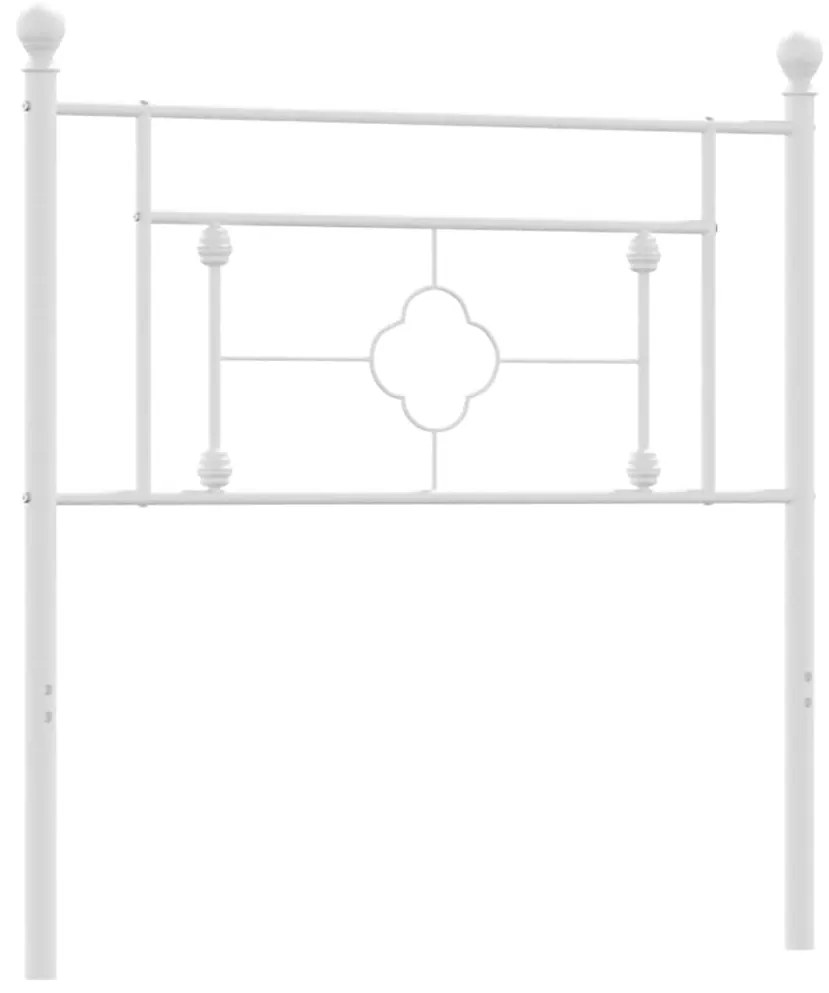 Cabeceira de cama 100 cm metal branco