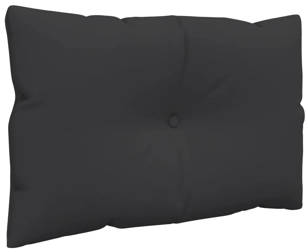 Almofadões de paletes 2 pcs tecido preto