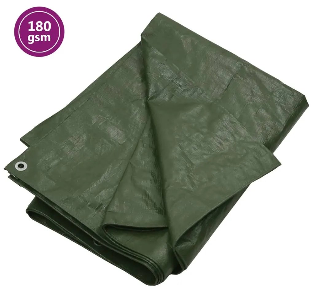 Lona 180 g/m² 6x8 m PEAD verde