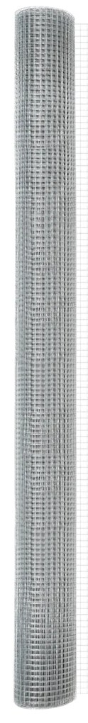 Cerca de Fio Soldado com 13 Postes de Espeto 1,5x50 m Aço Galvanizado