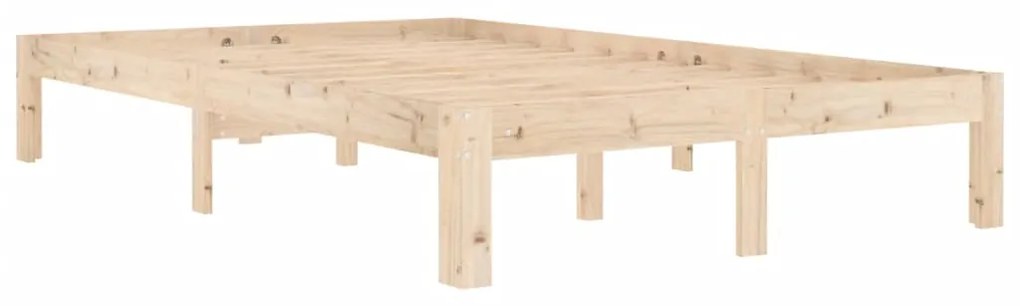 Estrutura de cama 120x200 cm pinho maciço