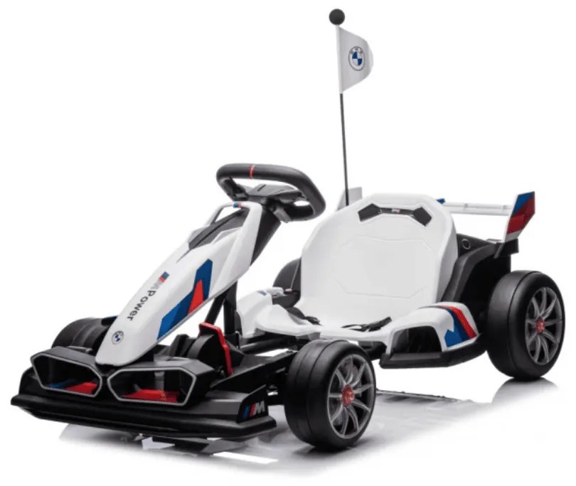 kart elétrico para Crianças 24V BMW Gokart com Drift branco