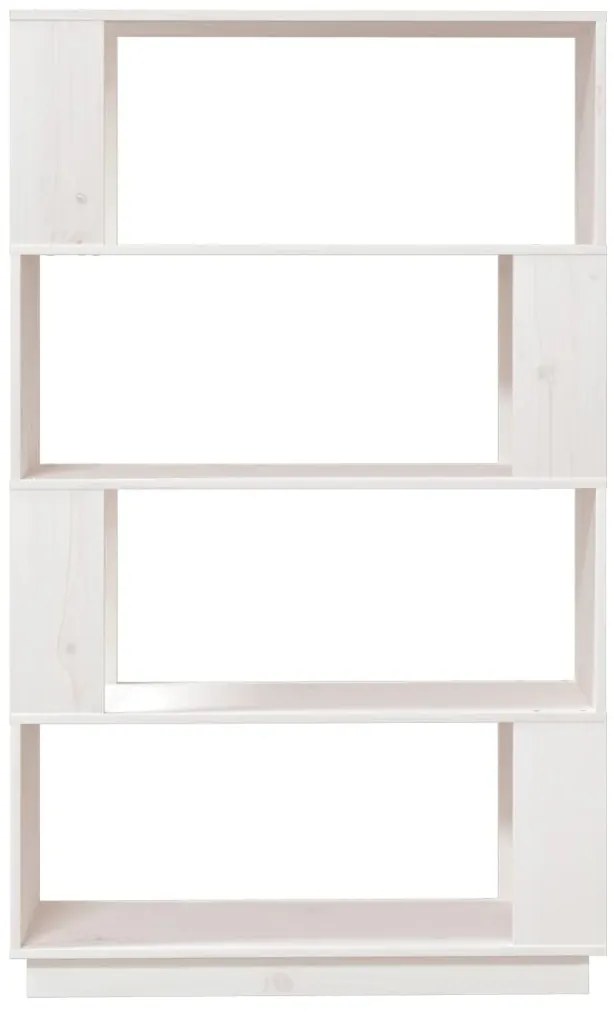 Estante/divisória 80x25x132 cm pinho maciço branco
