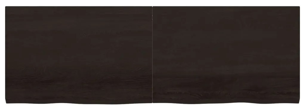 Bancada p/ WC 180x60x(2-4)cm madeira tratada maciça castanho