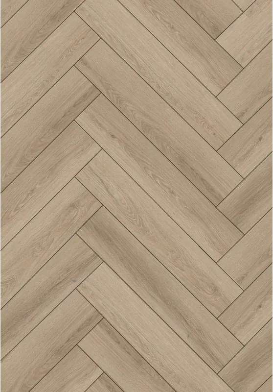 Mexen Palmdale  amostra de painéis vinílicos espinha de peixe SPC 6,5 mm, base IPEX 1,5 mm, 4 V-Fuga, Carvalho - F1180-S