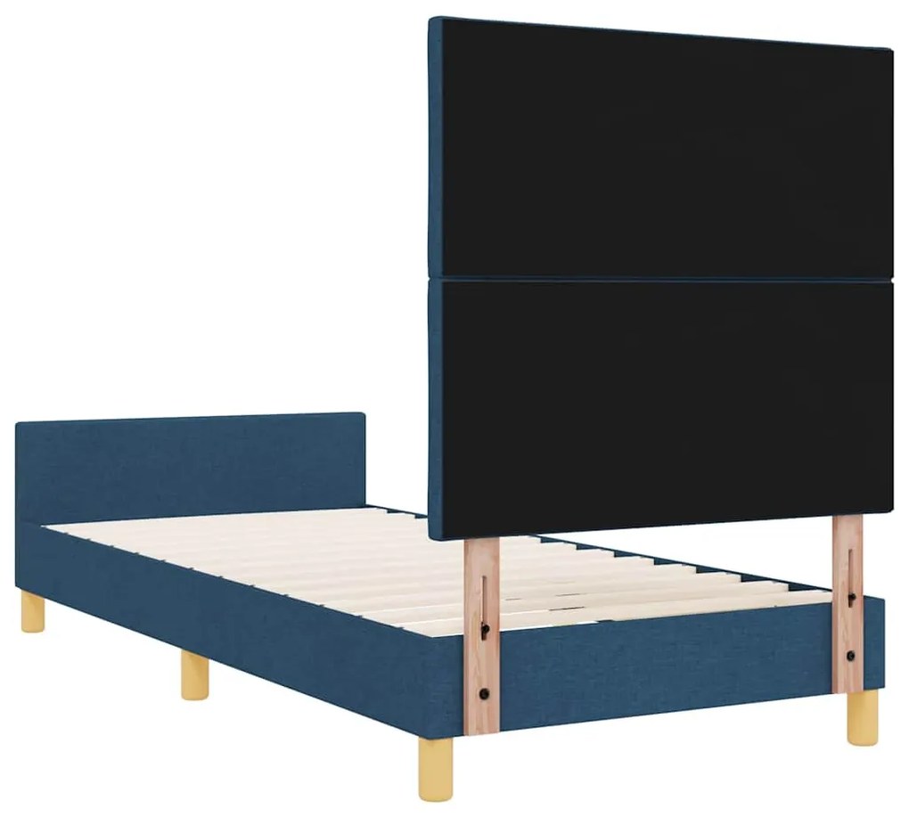Cama vidaXL Azul 90x200 cm em Tecido