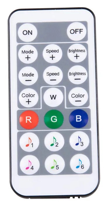 Candeeiro de pé néon preto com LED RGB regulável - Tijs Design