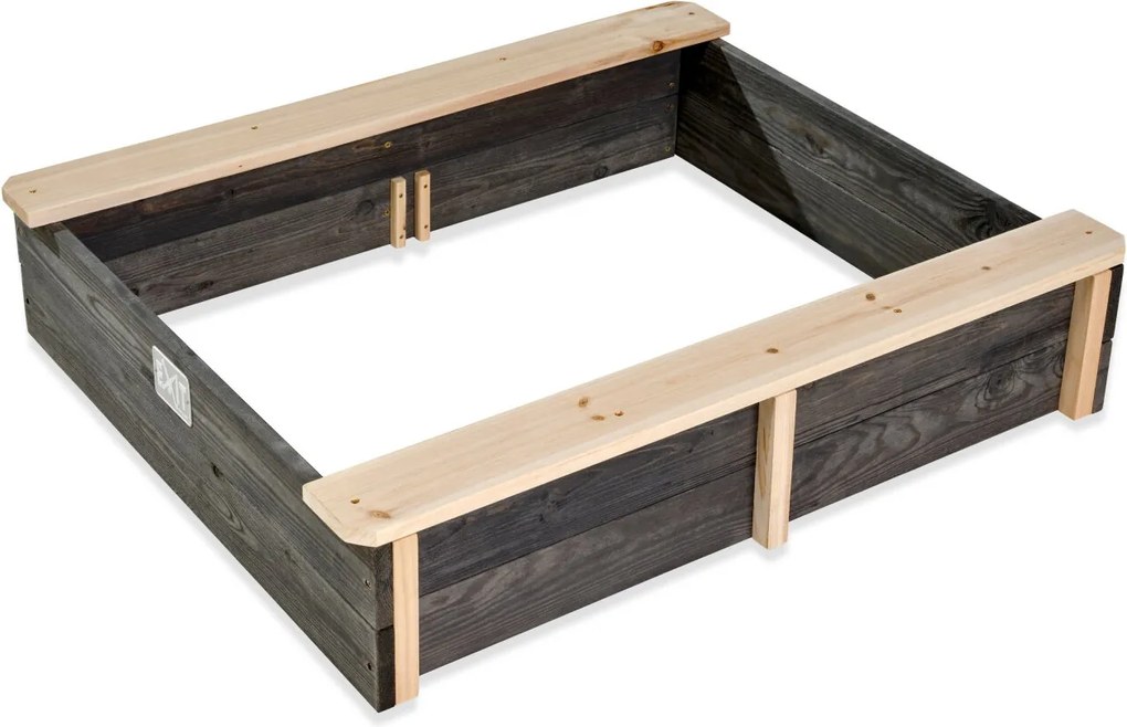 Caixa de areia de madeira para crianças Aksent 94 x 77 cm Cinzenta