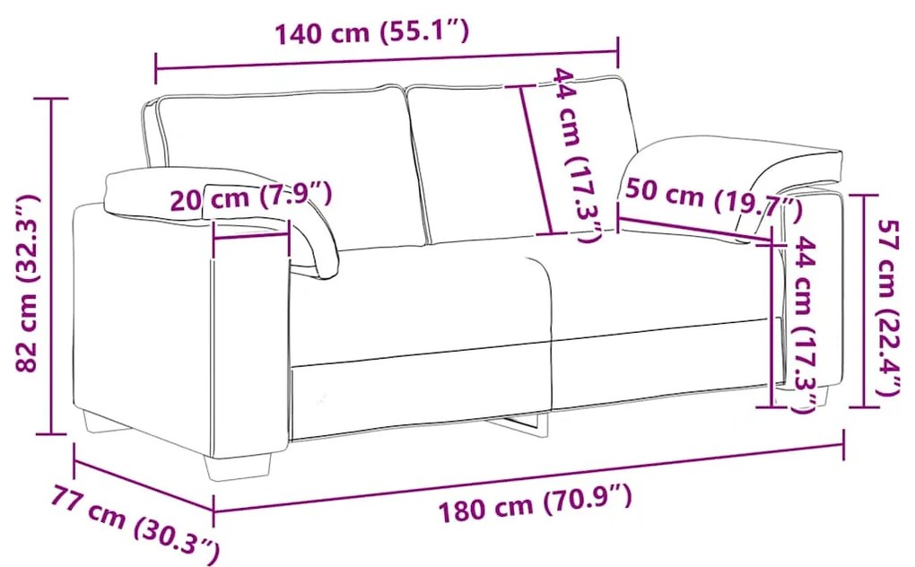 Sofá-luvas 140 cm veludo verde-escuro