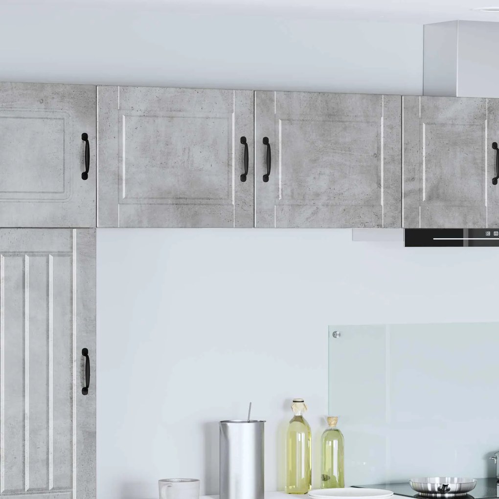 vidaXL Armário de Cozinha com porta 2 pcs Cinzento 50 x 31 x 40 cm