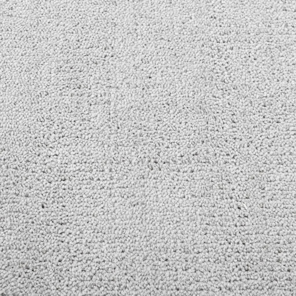 Tapete de pelo curto OVIEDO Ø 80 cm cinzento
