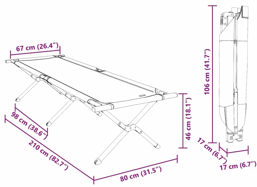 Cama de Sol Dobravel com Bolsa de Transporte Padrão de Folhas Tecido O