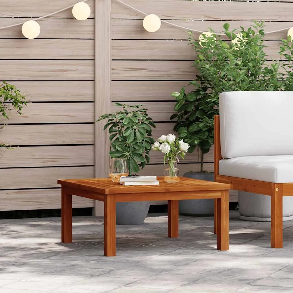 vidaXL Mesa lounge de jardim 63x63x30 cm madeira de acácia maciça