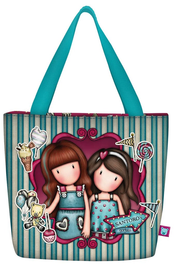 Bolsa Gorjuss Fireworks Lancheira Grená (24 x 29 x 10 cm)