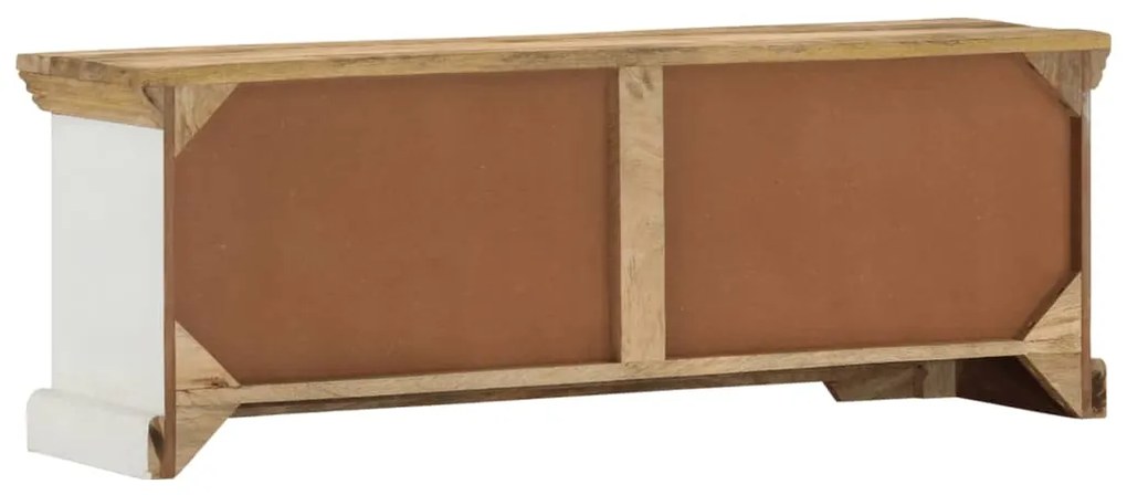 Móvel de TV 110x30x40 cm madeira de mangueira maciça