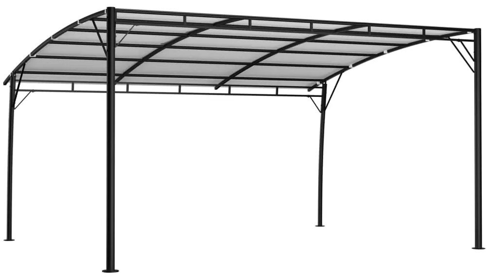 Toldo para-sol de jardim 4x3x2,55 m cor creme