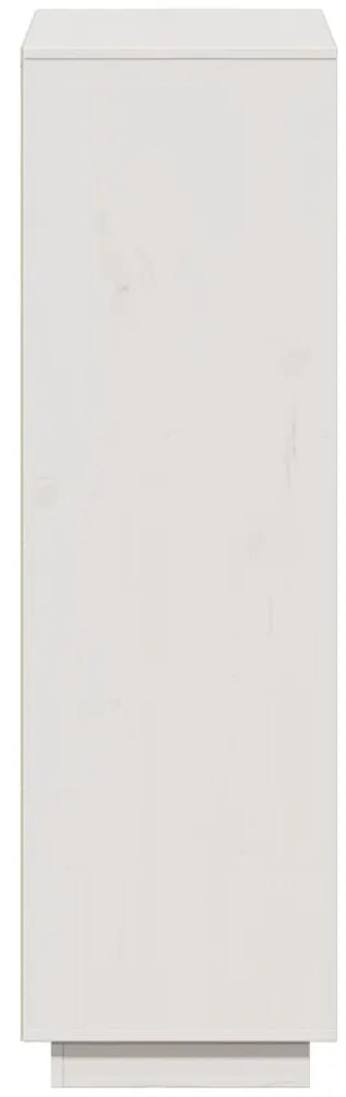 Aparador alto74x35x117 cm pinho maciço branco