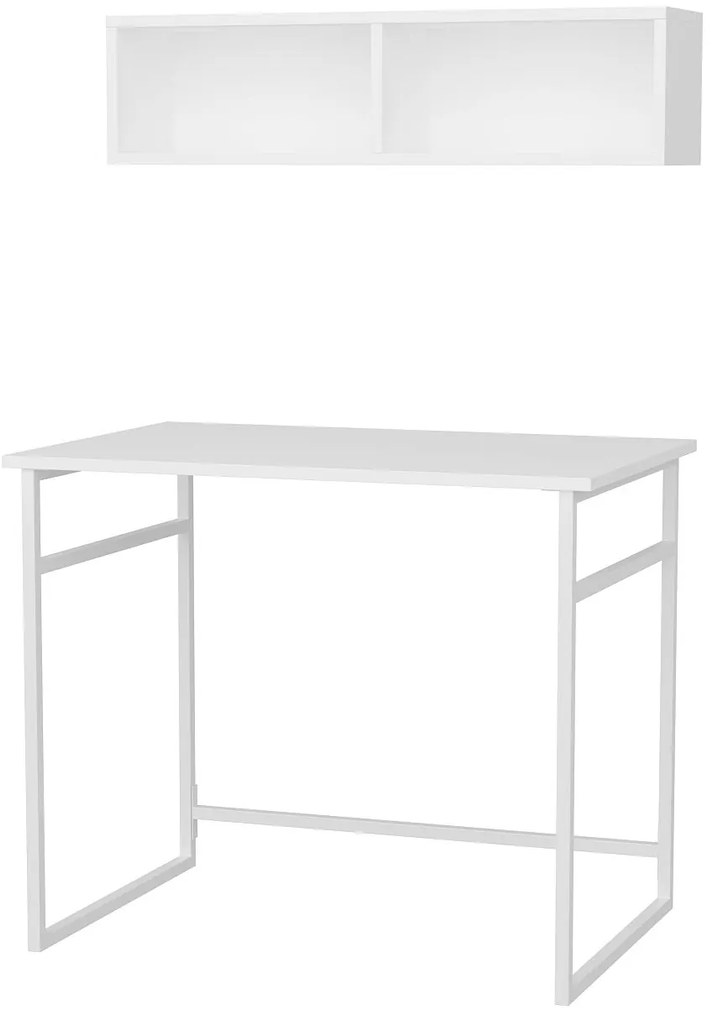 Secretária de Estudo Hussum - Branca - 90x60x75cm