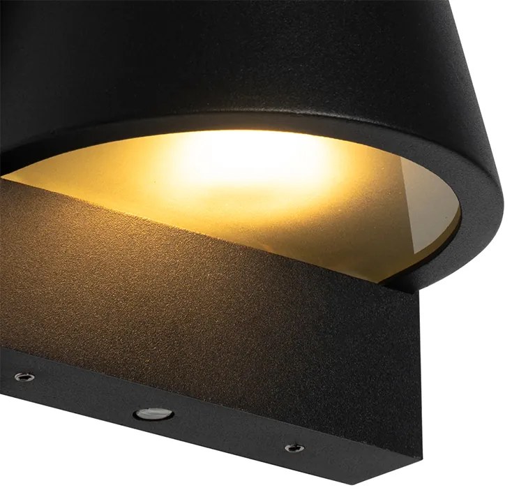 Aplique exterior preto IP44 crepuscular - FEMKE Industrial