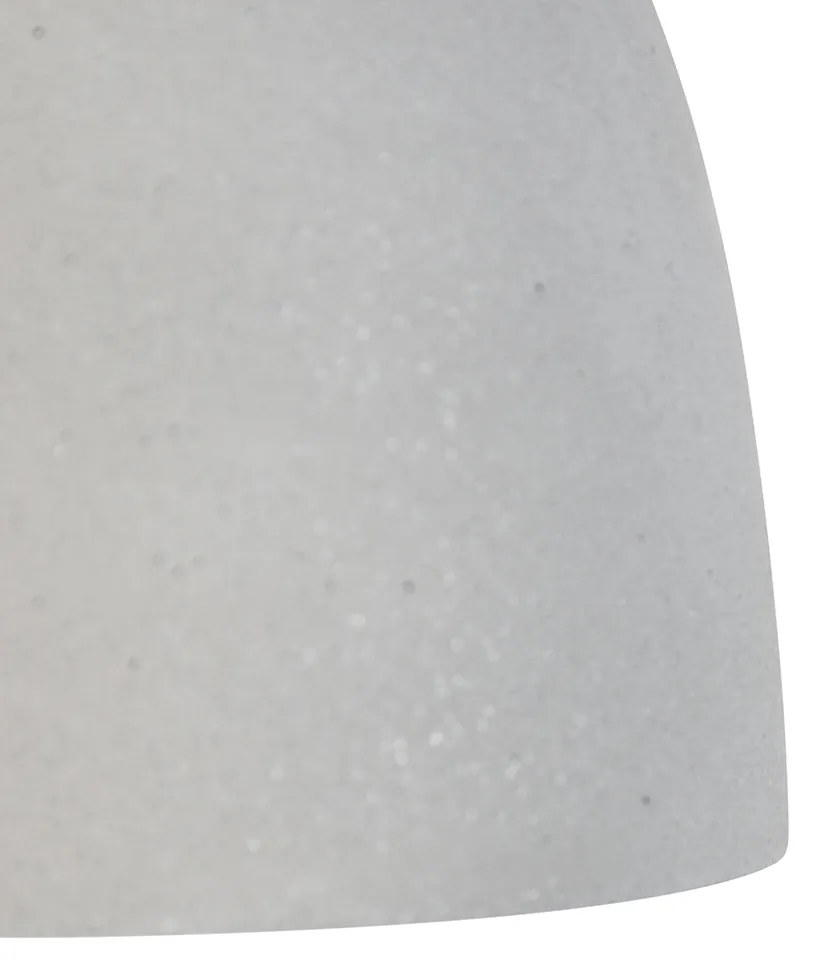 Candeeiro suspenso moderno preto com betão cinzento - Eton Moderno