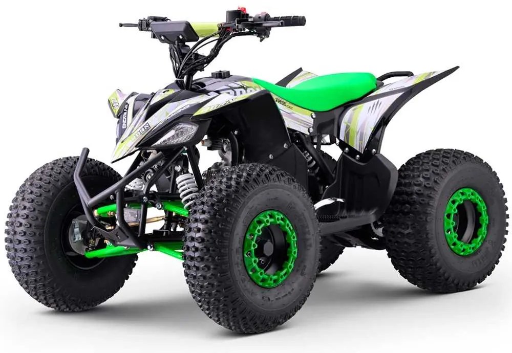 MINI MOTO 4 GASOLINA PARA CRIANÇAS 125cc Roan Ratte R8 automático com Marcha Atrás Verde