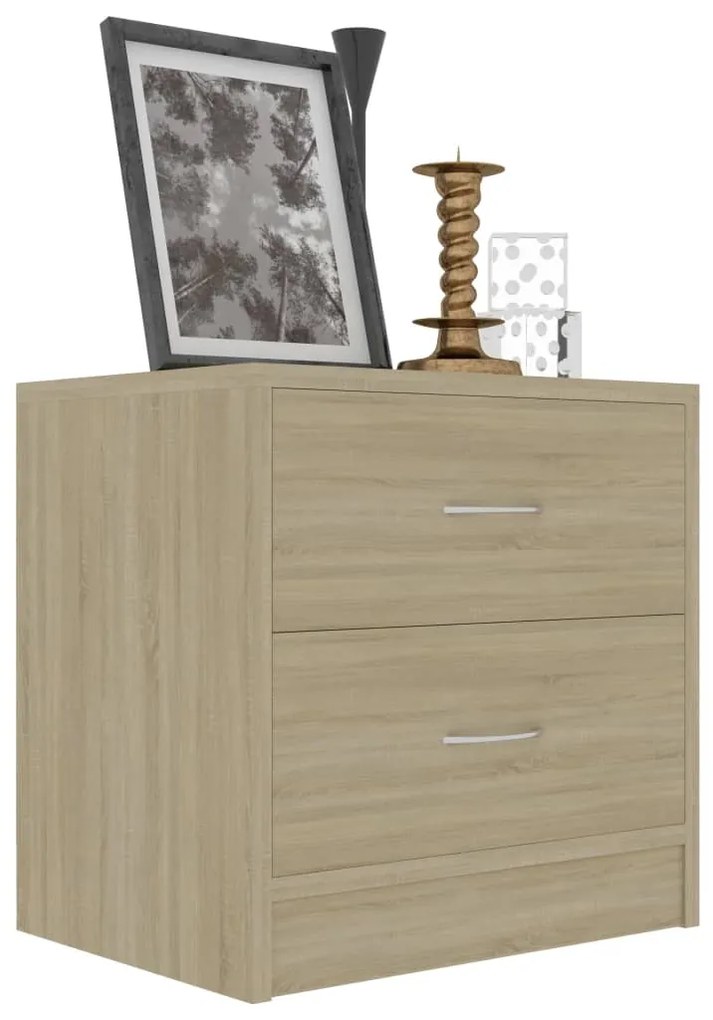 Mesa de cabeceira 40x30x40 cm derivados madeira carvalho sonoma