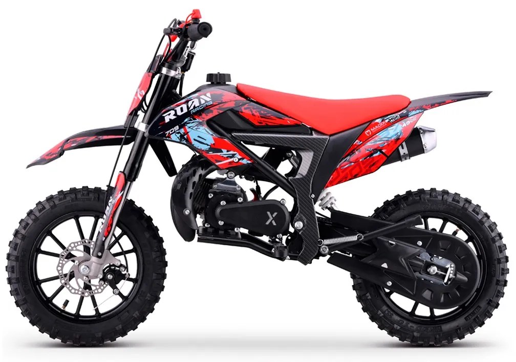 MINI MOTO PARA CRIANÇAS MiniCross Roan 709 gasolina 49cc 4.5CV Vermelha