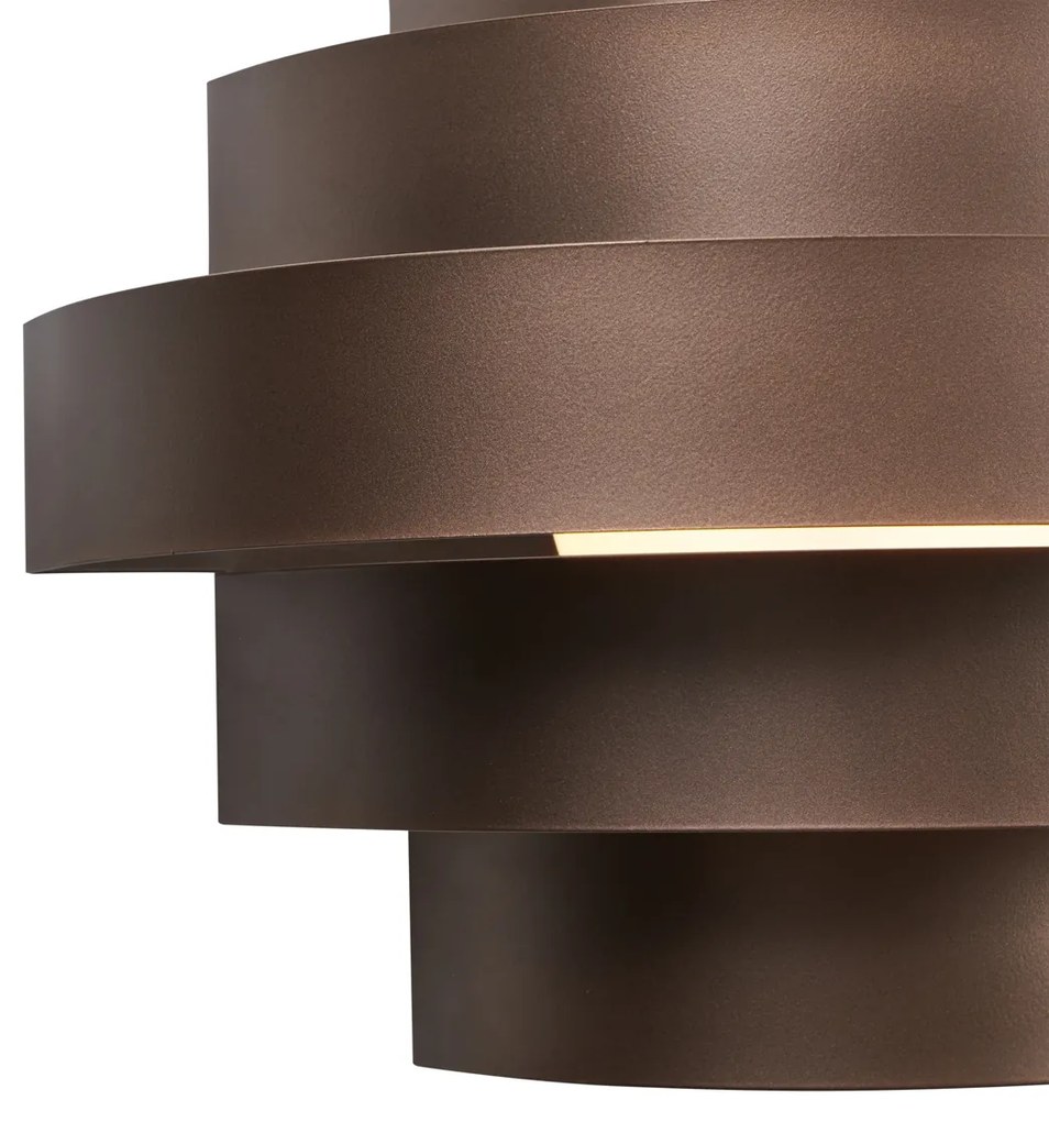 Candeeiro de parede moderno bronze incluindo LED com 3 níveis de regulação - Lines Moderno