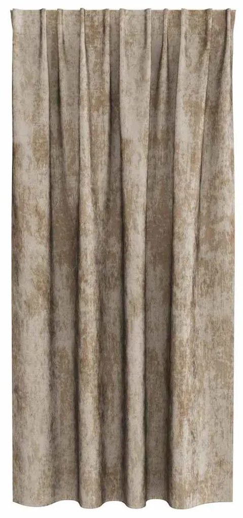 Cortinas de Veludo 2 peças com Ilhós Champagne 175x140 cm