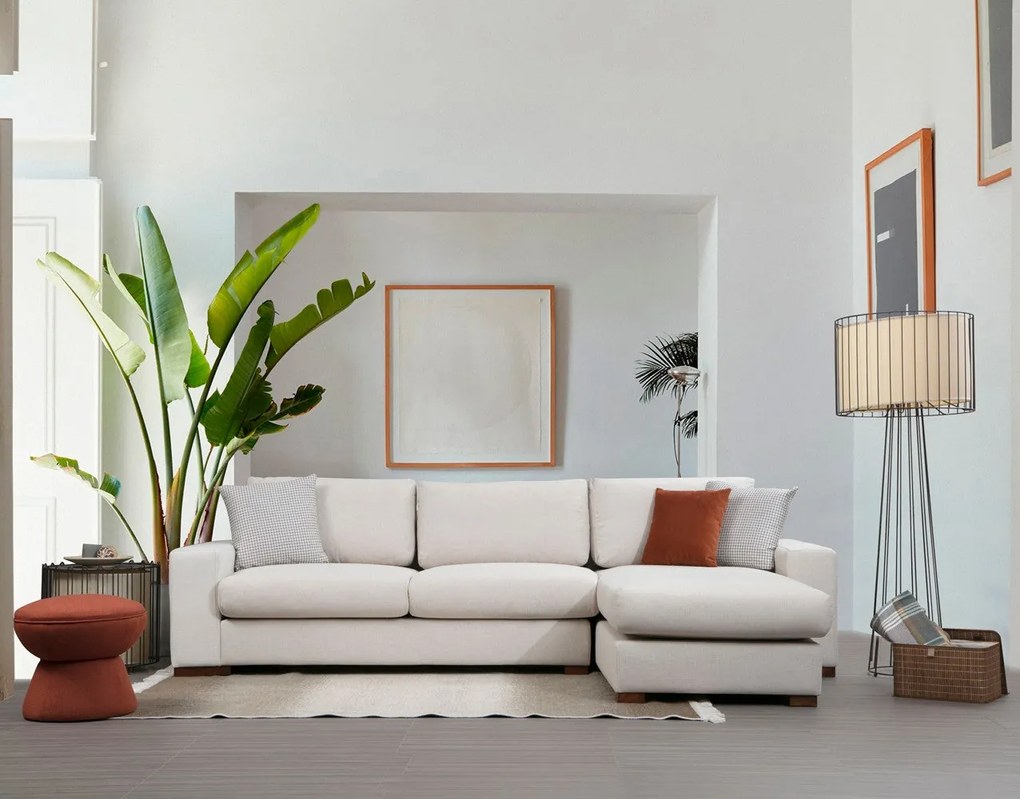 Sofá de Canto Loop – Branco – 270 x 194 cm