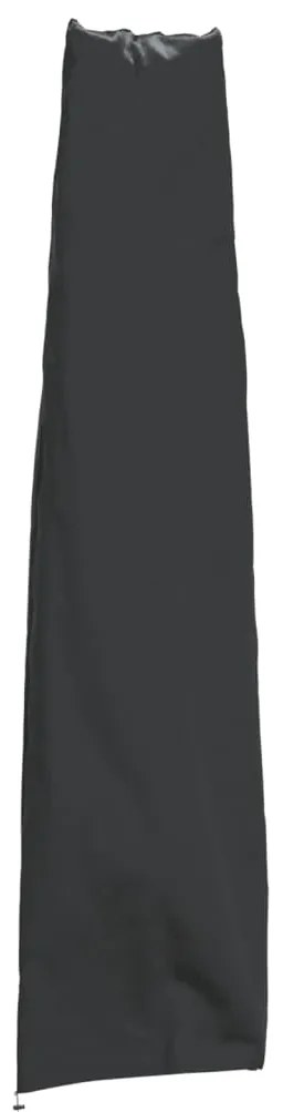vidaXL Capa para guarda-sol de jardim 190x50/30 cm 420D oxford preto