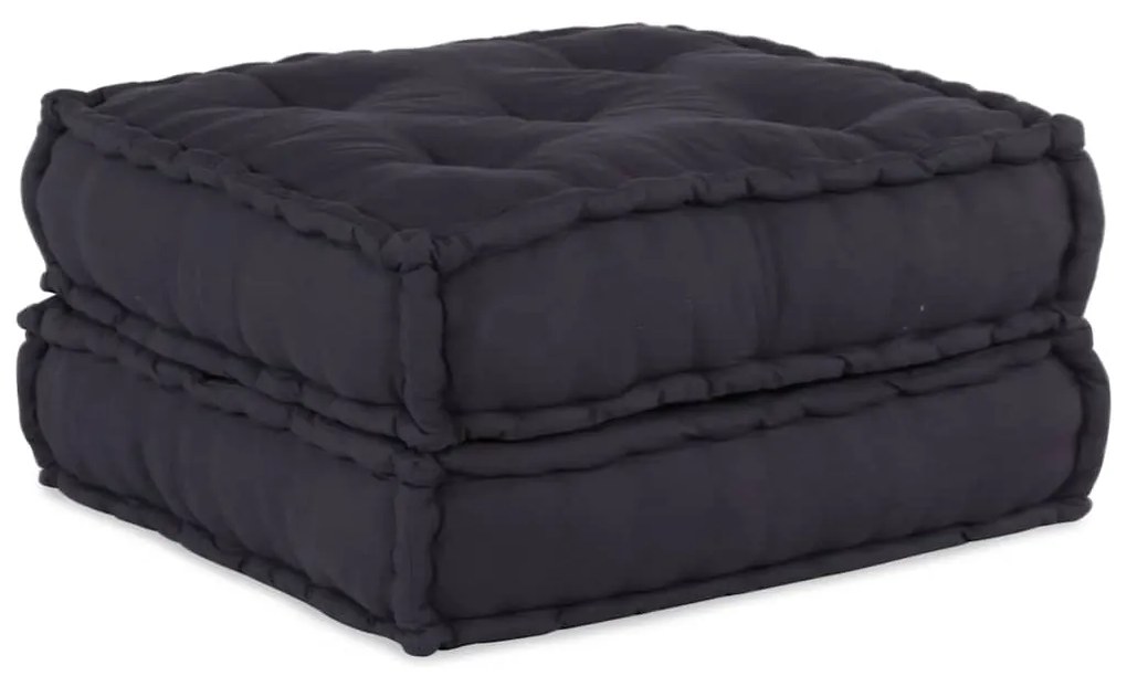 Pufe modular 70x70x36 cm tecido antracite