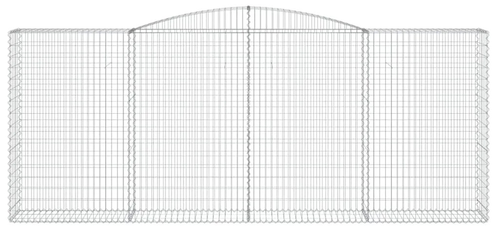 Cestos gabião arqueados 20 pcs 400x50x160/180 ferro galvanizado