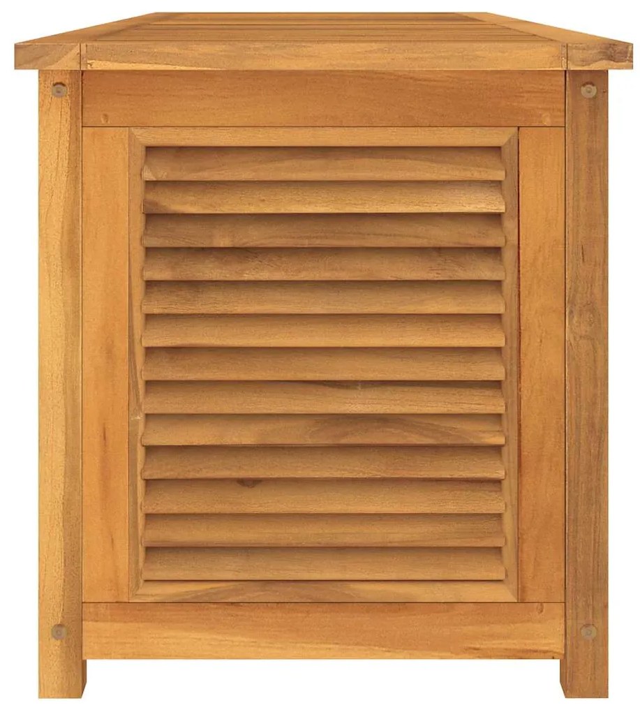 Caixa de arrumação para jardim com saco 150x50x55cm teca maciça