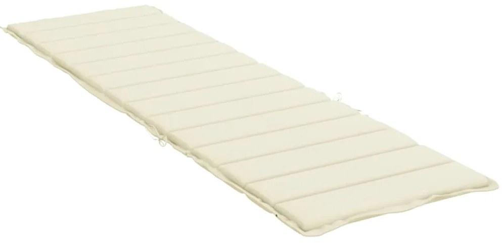 Almofadão p/ espreguiçadeira 200x70x3 cm tecido oxford creme