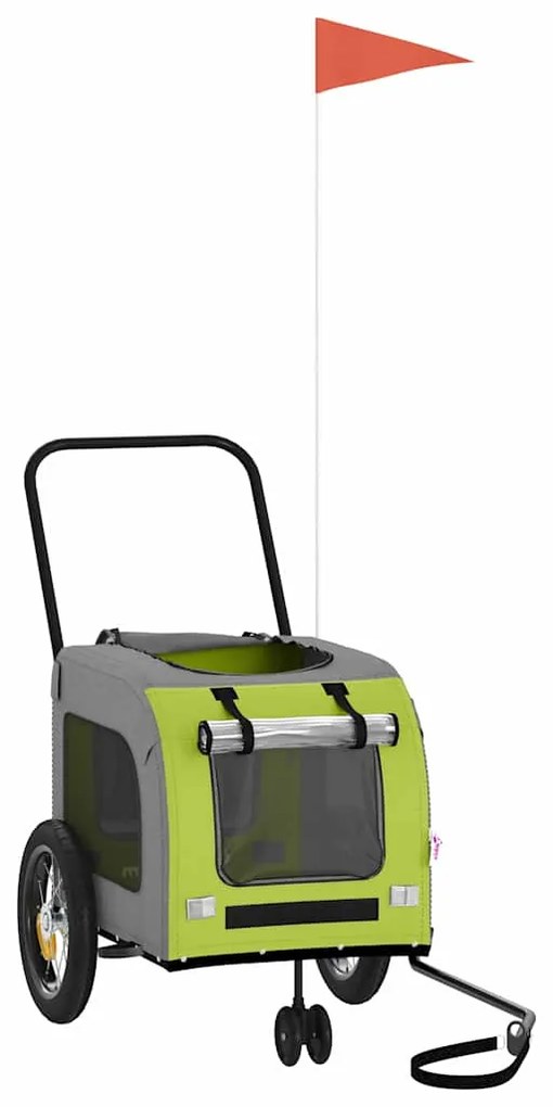 Trajeto para Bicicleta de Animais , Verde e Cinza, feito de Tecido Oxf
