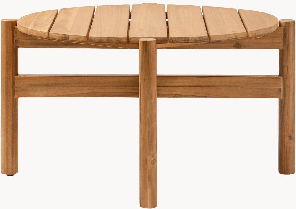 Mesa de centro redonda em madeira de acácia Majorelle, Ø 80 cm