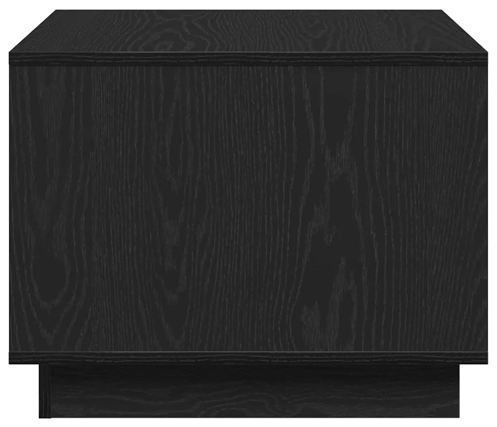 Mesa de Café em Carvalho Preto 55x55x42 cm Feita de Madeira Derivada