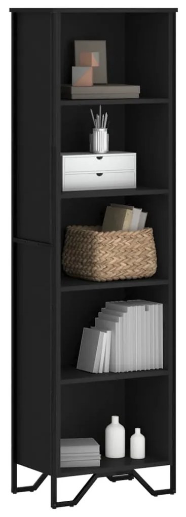 vidaXL Estante 50x31x169 cm derivados de madeira preto