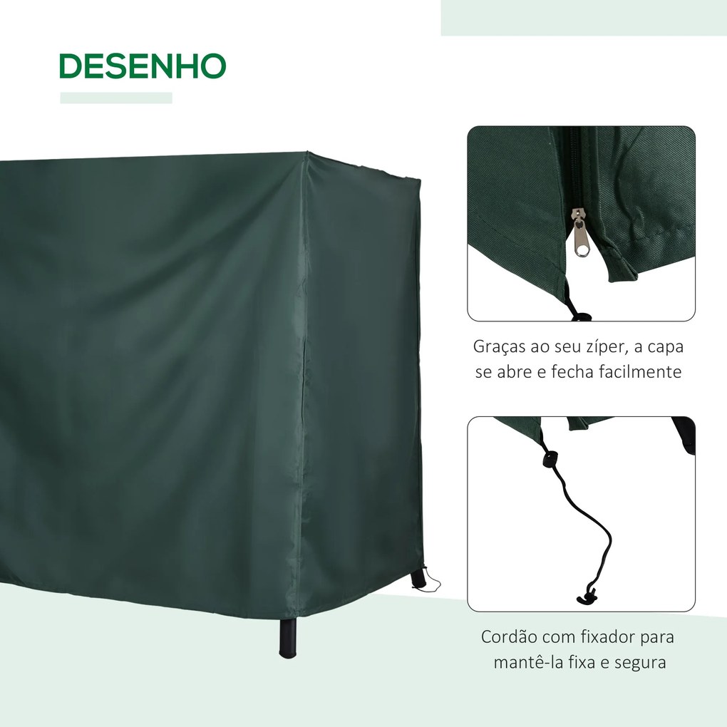 Capa para Móveis de Jardim Capa Protetora para Baloiços de Exterior co