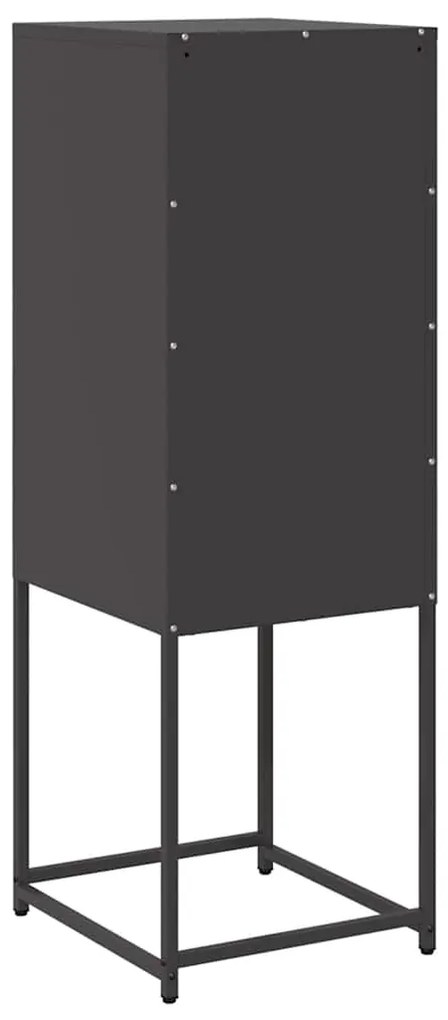 Aparador 36x39x107 cm aço laminado a frio preto