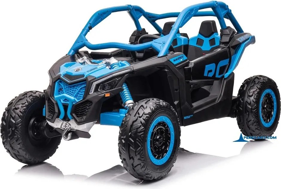 Carro elétrico para crianças 1 a 6 anos 24V MP4 CAN-AM Maverick Buggy Azul