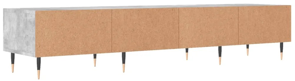 Móvel de TV 150x36x30 cm derivados de madeira cinzento cimento