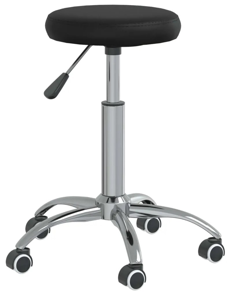 Cadeira de jantar couro artificial preto