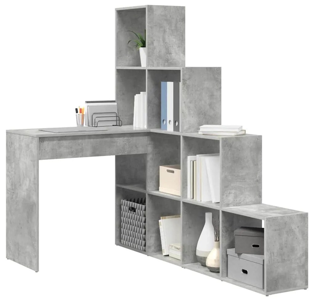 Secretária de canto Cinzento cimento 101,5 x 149,5 x 149,5 cm