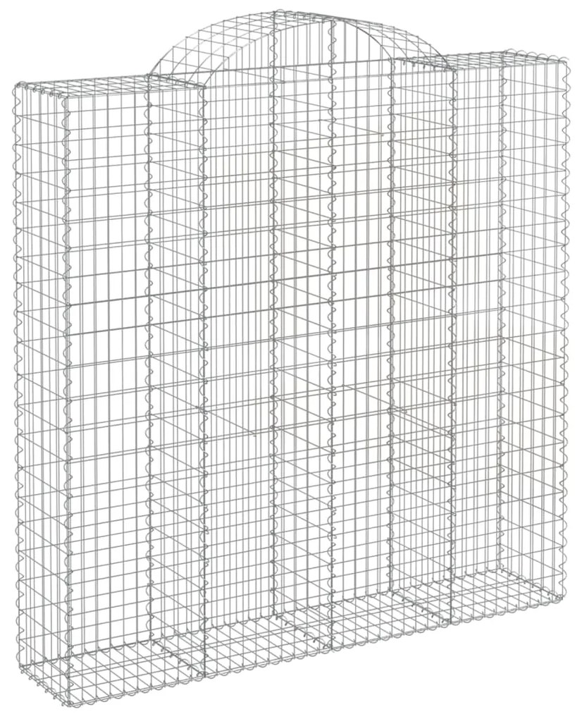 Cestos gabião arqueados 2pcs 200x50x200/220cm ferro galvanizado